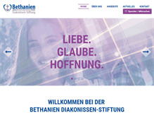 Tablet Screenshot of bethanien-stiftung.de